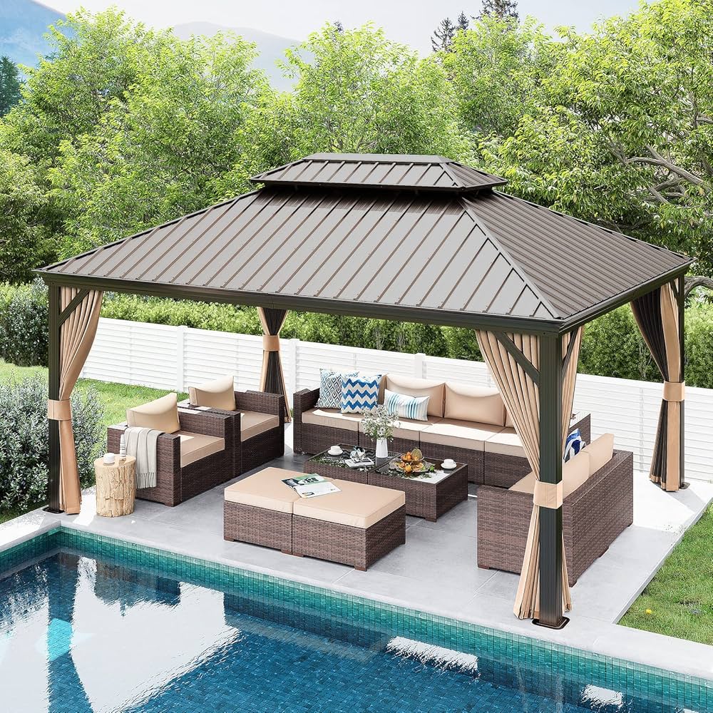 Amazon.co.jp: パティオラマ 12フィート x 16フィート ハード